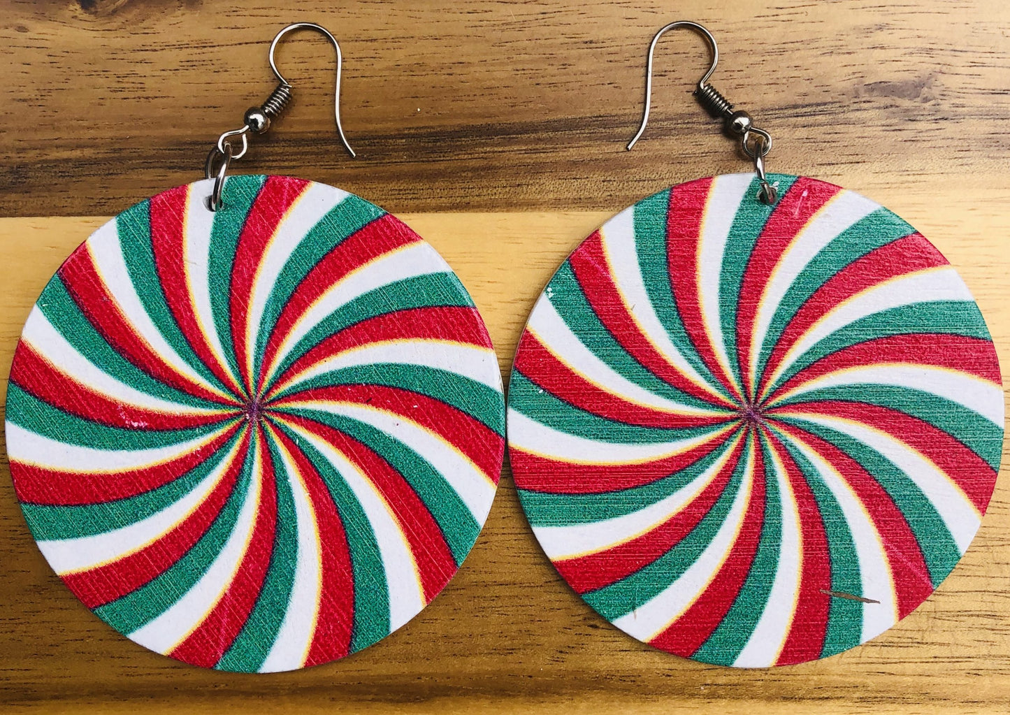 African Wooden Earrings