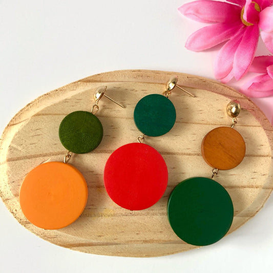 Dangle Wood Earrings