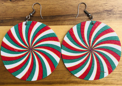 African Wooden Earrings