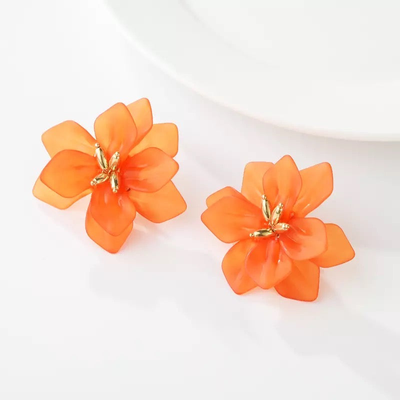 Lotus Stud Earrings
