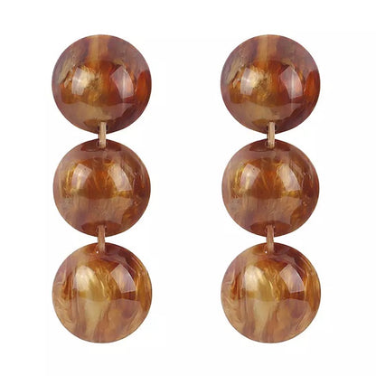 Honey Drop Statement Earrings