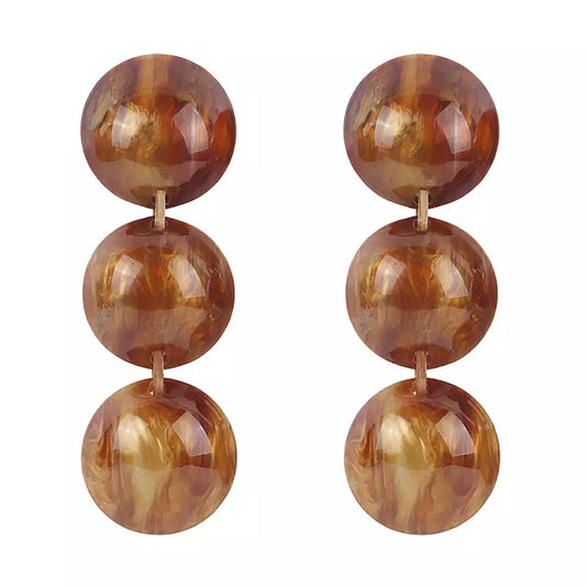 Honey Drop Statement Earrings