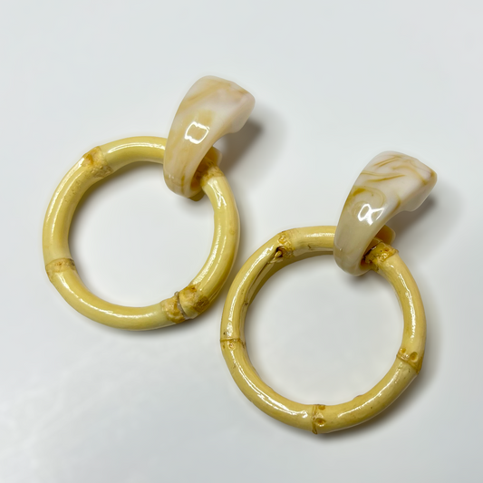 Bamboo Statement Earrings