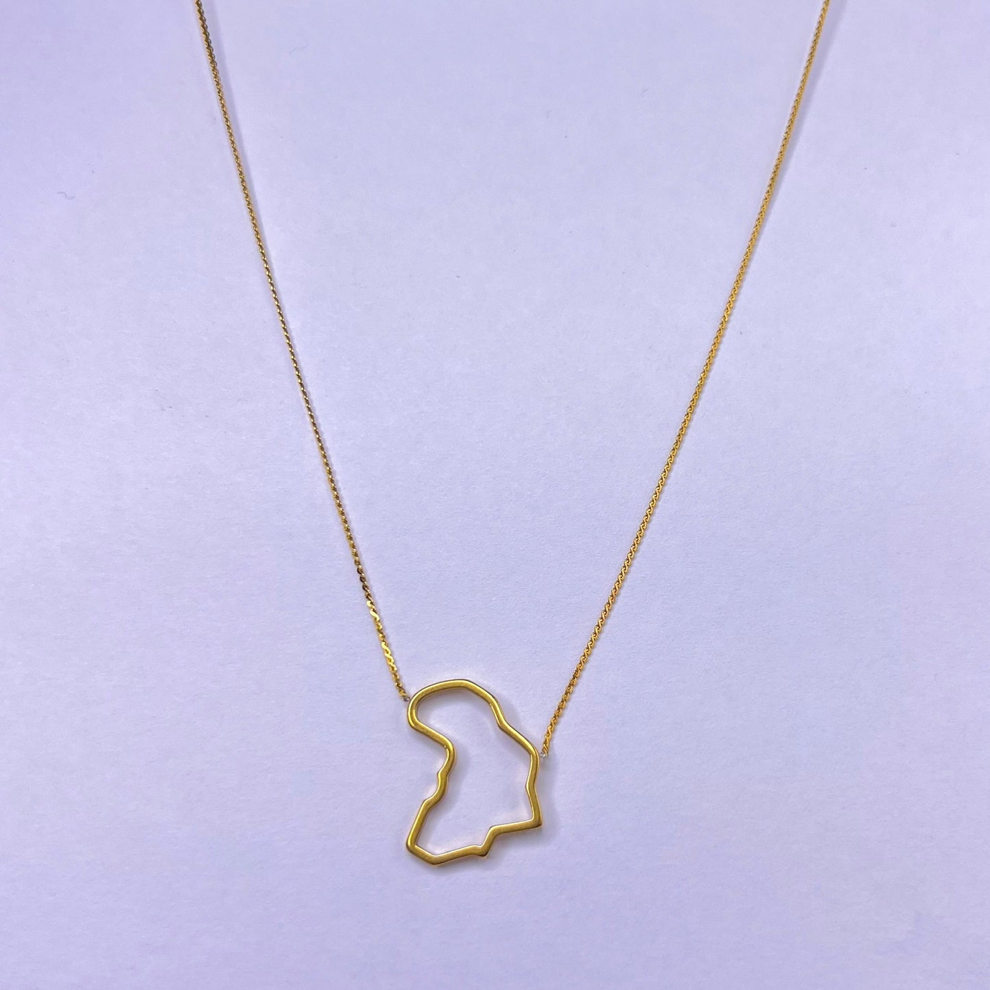 African Map Necklace