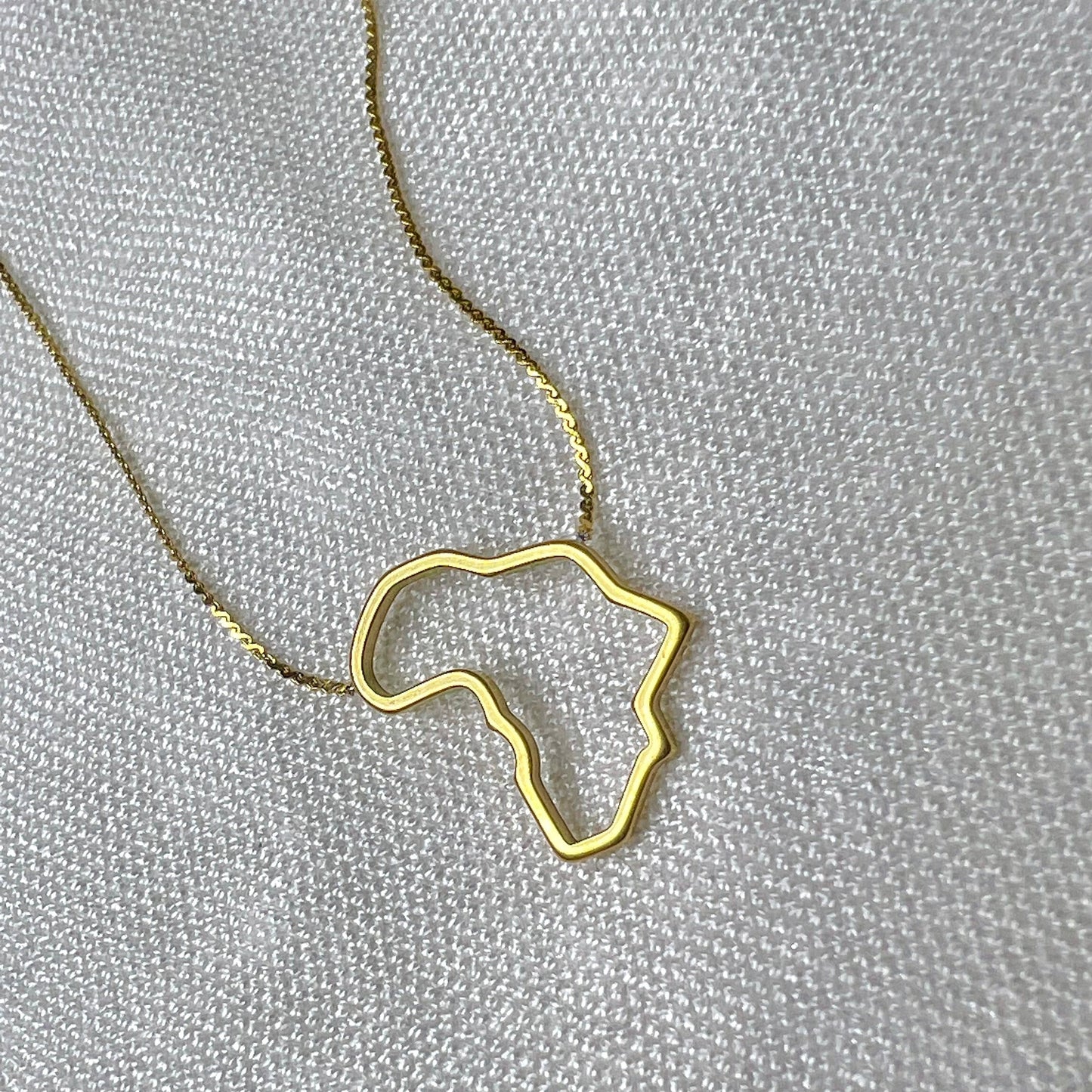African Map Necklace